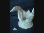 Elegant 3D Origami Swan