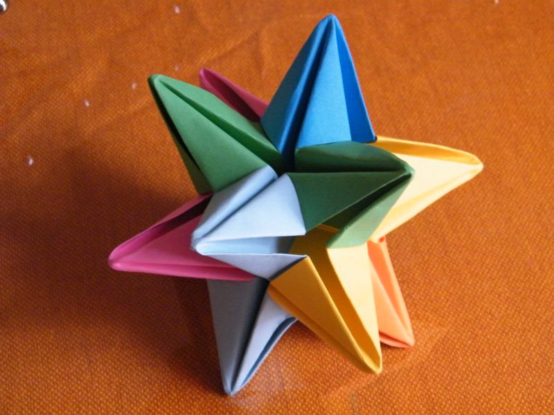 3d origami star