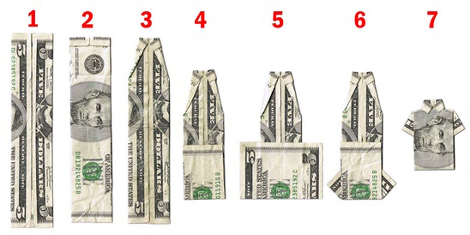 Dollar Origami Instructions