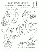 Have a look at this Easy Origami Bird