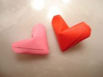 Two Little Heart Origami