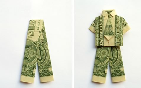 Money Origami Shirt