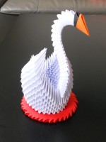 Magnificient Origami 3D Swan