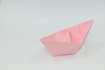 Pink Little Origami Boat