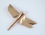 Golden Shine Origami Dragonfly