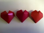 Three Delightful Origami Heart 3D
