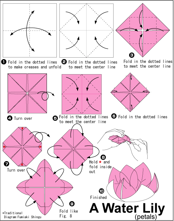 Origami Lily Instructions