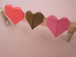 Three Colorful Origami Love