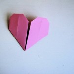 Pretty Pink Origami Love Heart