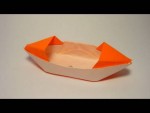 Origami Paper Boat with Rooftop