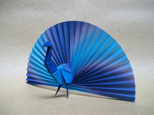 Origami Peacock