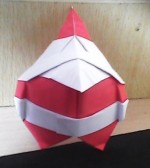 Fat Little Origami Santa