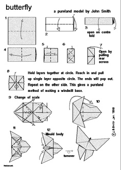 butterfly origami instructions