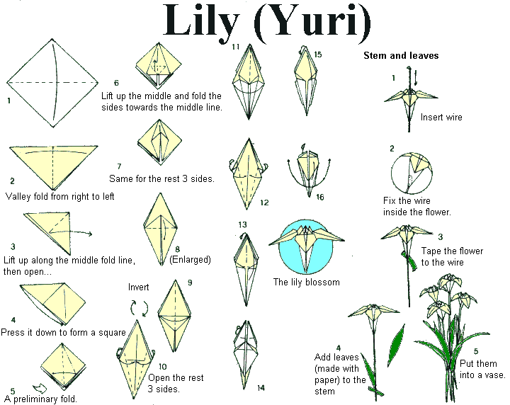 flower origami instructions