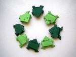 Group of Jumping Frog Origami