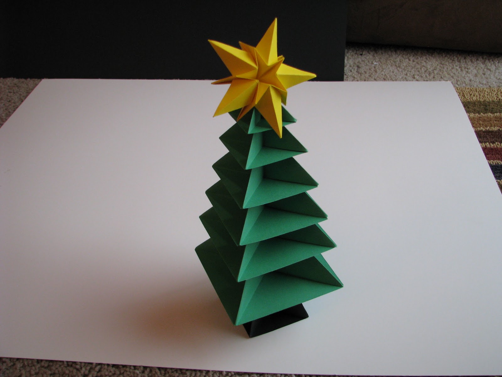 origami christmas tree