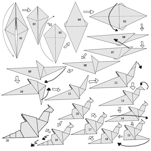 origami dragon instructions