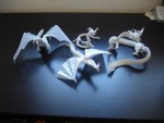 A Group of Origami Dragons