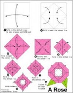 Original Origami Flower Diagrams