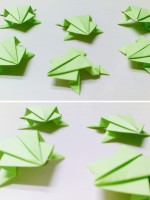 Very Simple Origami Frogs