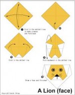 Lion Face Origami Instructions Easy