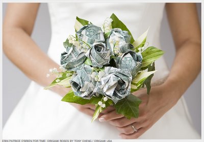 origami money flower