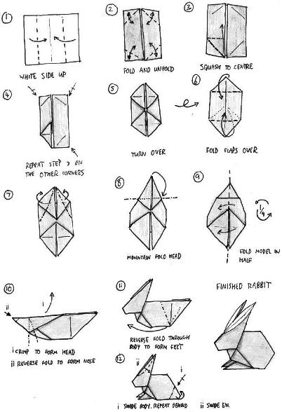 origami rabbit instructions