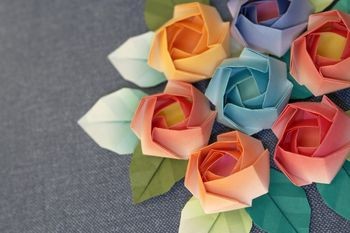 paper rose origami