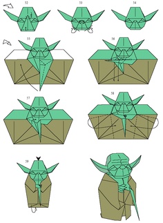 yoda origami instructions