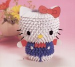 Hello Kitty 3D Origami Paper