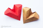 Appealing 3d origami heart