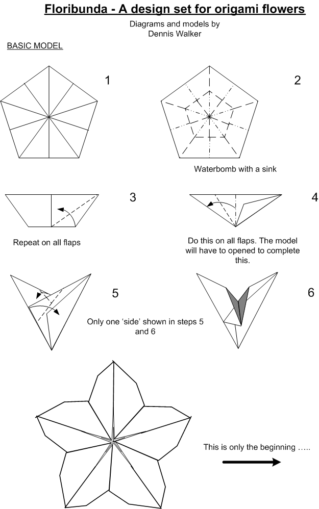 Easy Origami Flower