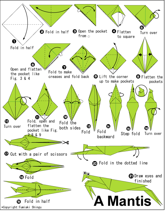 Free Origami Instructions