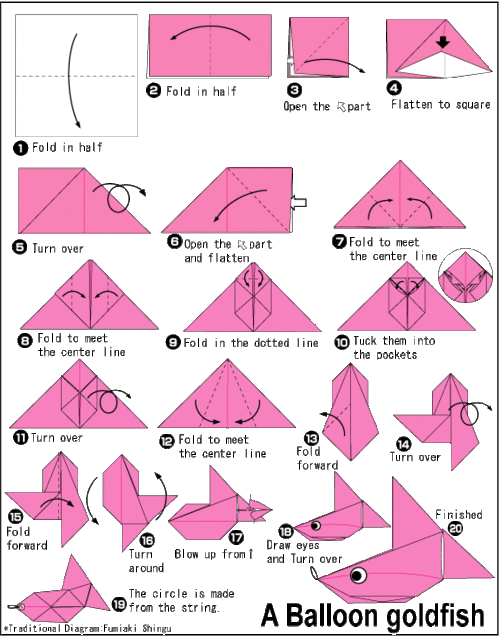 Origami Fish Instructions