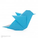 Twitter bird origami