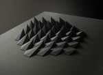 Elegant black origami paper