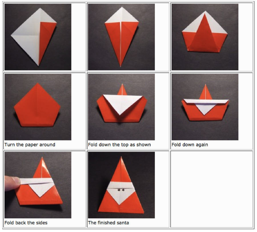 christmas origami