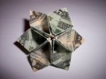 Pretty dollar bill origami flower