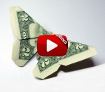 Butterfly dollar origami