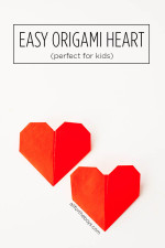Sweet easy origami heart