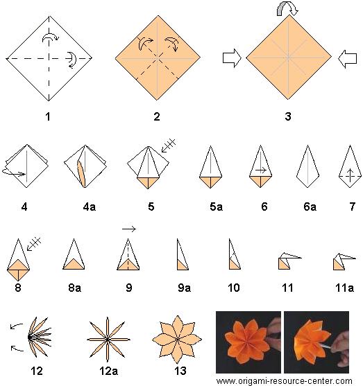 easy origami rose