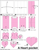 How to fold an origami heart