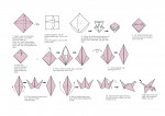 Easy how to make a origami crane
