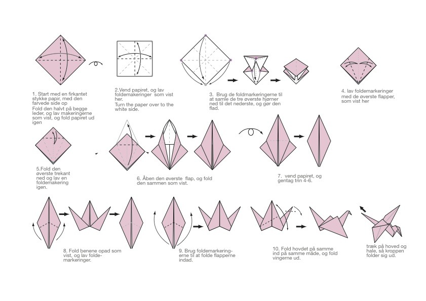 how to make a origami crane