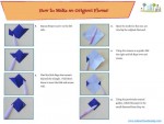 This is how to make a origami flower