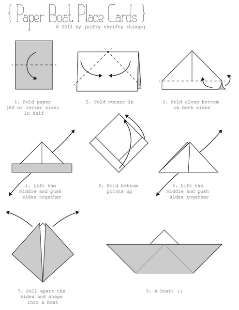 how to make an origami boat