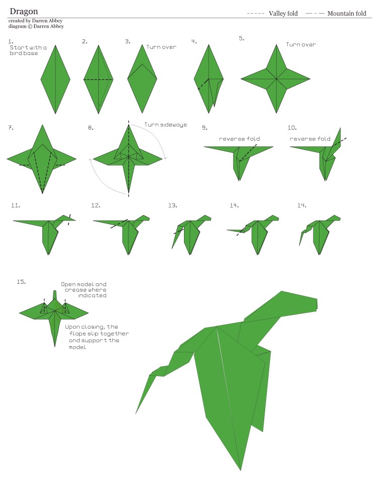 how to make an origami dragon