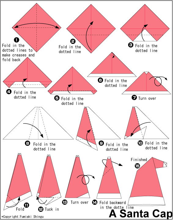 how to make an origami hat