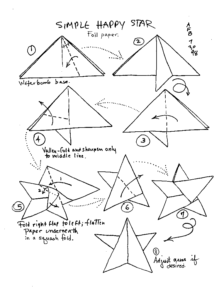 how to make origami stars