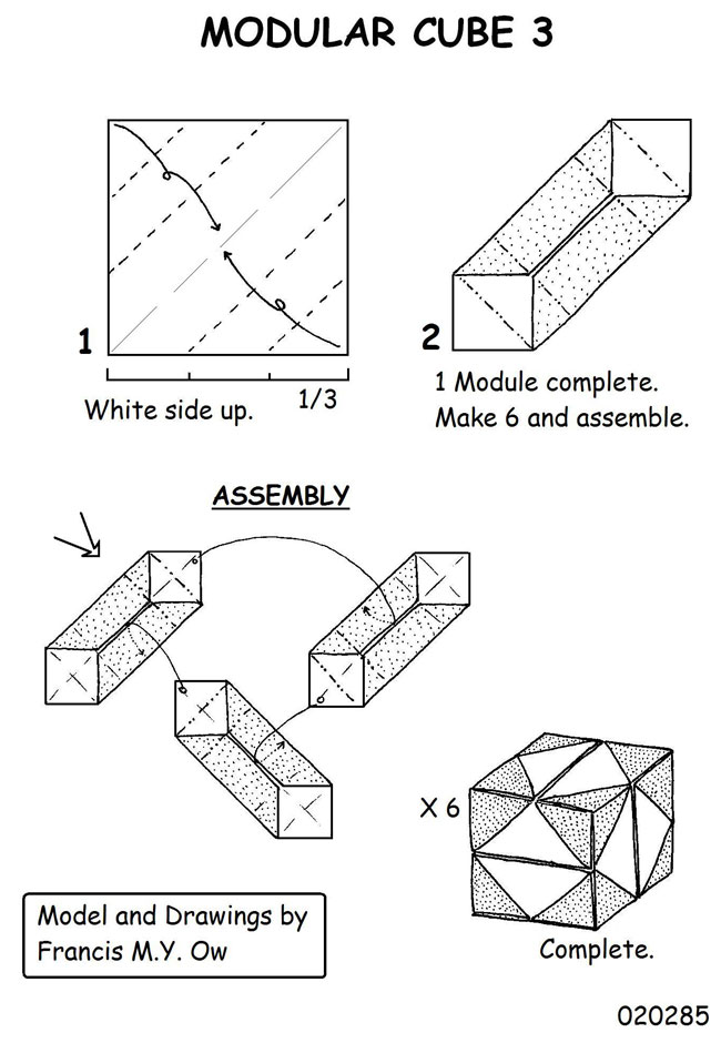 modular origami diagrams